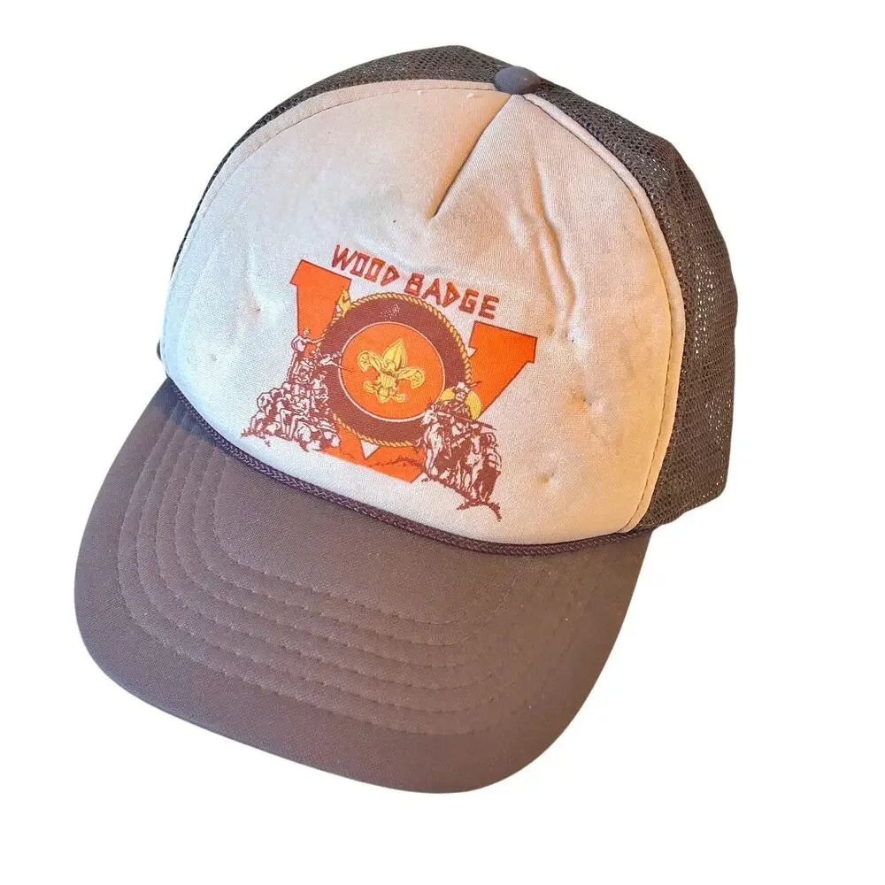 Vintage BSA Trucker Snapback Boy Scouts of America USA Wood Badge Collectible - Picture 5 of 9